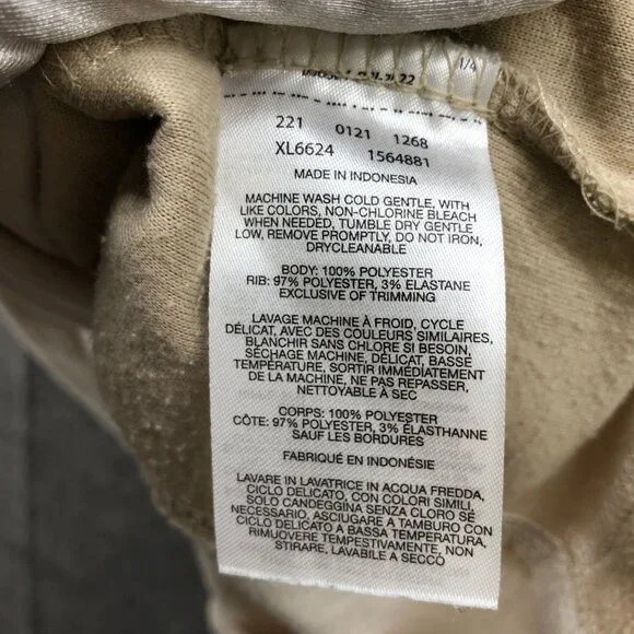 Columbia Lightweight 1/4 Zip Fleece Pullover Womens M Beige Tan Sweater - Picture 9 of 9